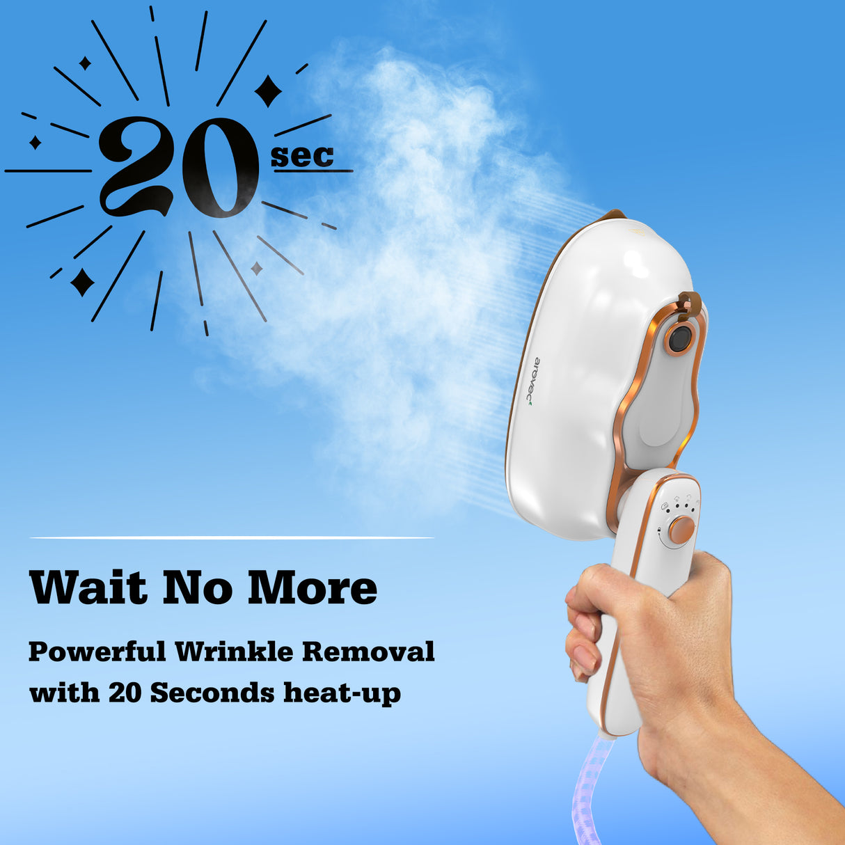 Arovec Clothes Steamer, 2-in-1 Iron & Hand Steamer, AP-GS50